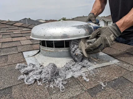 Cleaning Dryer Vent On Roof in Bristol