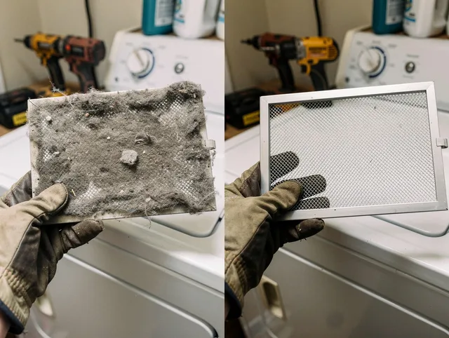 Professional lint trap cleaning by Bristol Dryer Vent Cleaning in Bristol