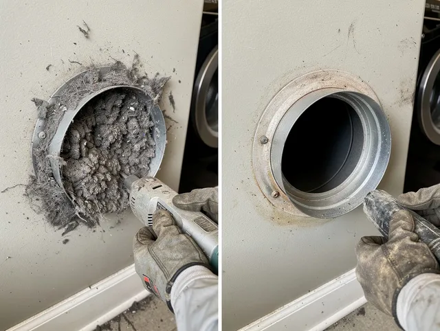 Professional clogged vent cleaning by Bristol Dryer Vent Cleaning in Bristol