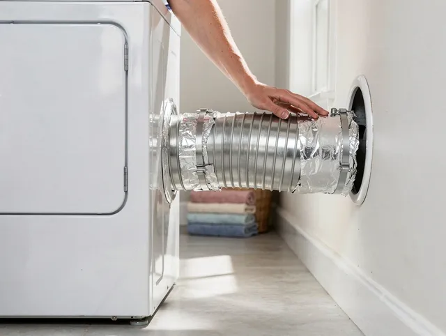 Professional dryer vent hose installation by Bristol Dryer Vent Cleaning in Bristol