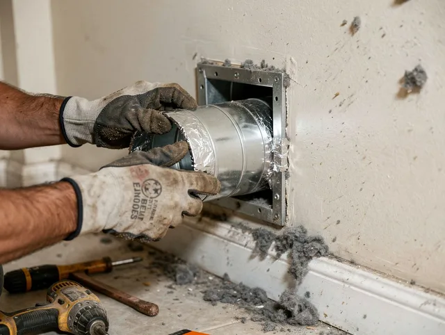 Professional dryer vent repair and installation by Bristol Dryer Vent Cleaning in Bristol